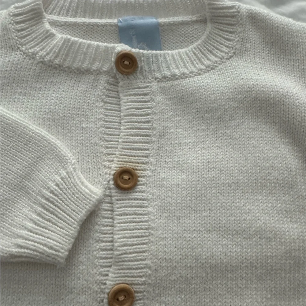 Bella Bliss Boys Knit Airplane Cardigan Sweater - Size 4T - Picture 3 of 5